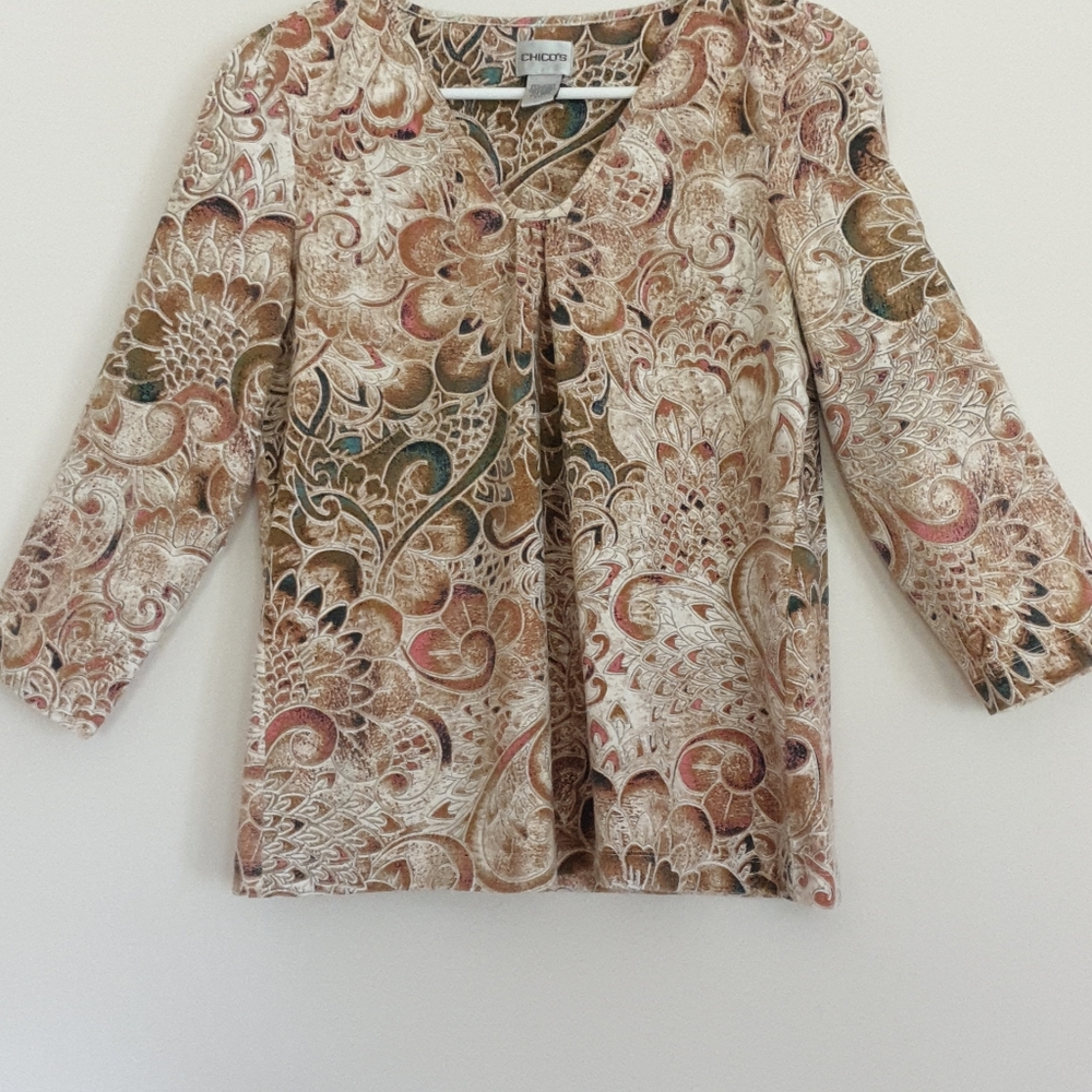 Chico's Peasant Long Sleeve T
